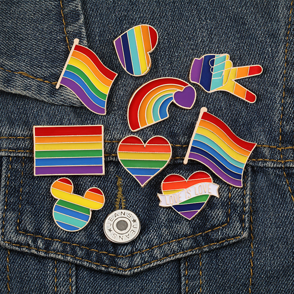 9 Style LGBT Design Pins - HD Wireless Product #3