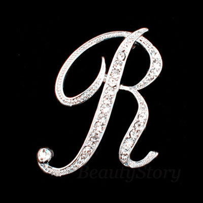 English letter brooch with diamonds 478699251245