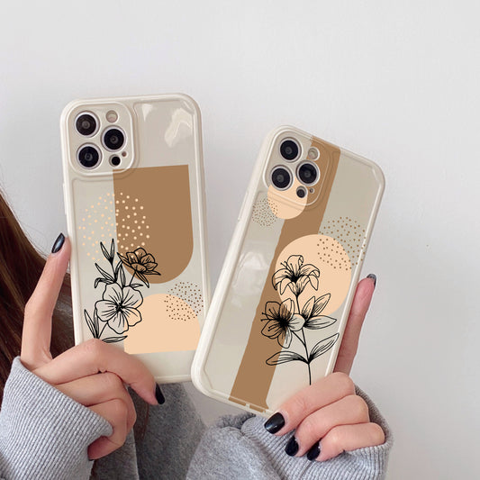 Simple Abstract Flower Silicone Phone Shell 478fa5ba ca6b 43d1 afed 213a845e78ee