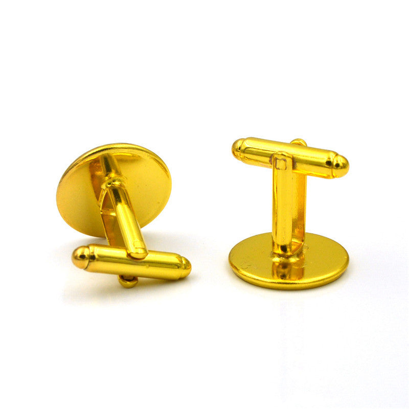 Fashion Compass Time Gem Metal Cufflinks 47946867984187