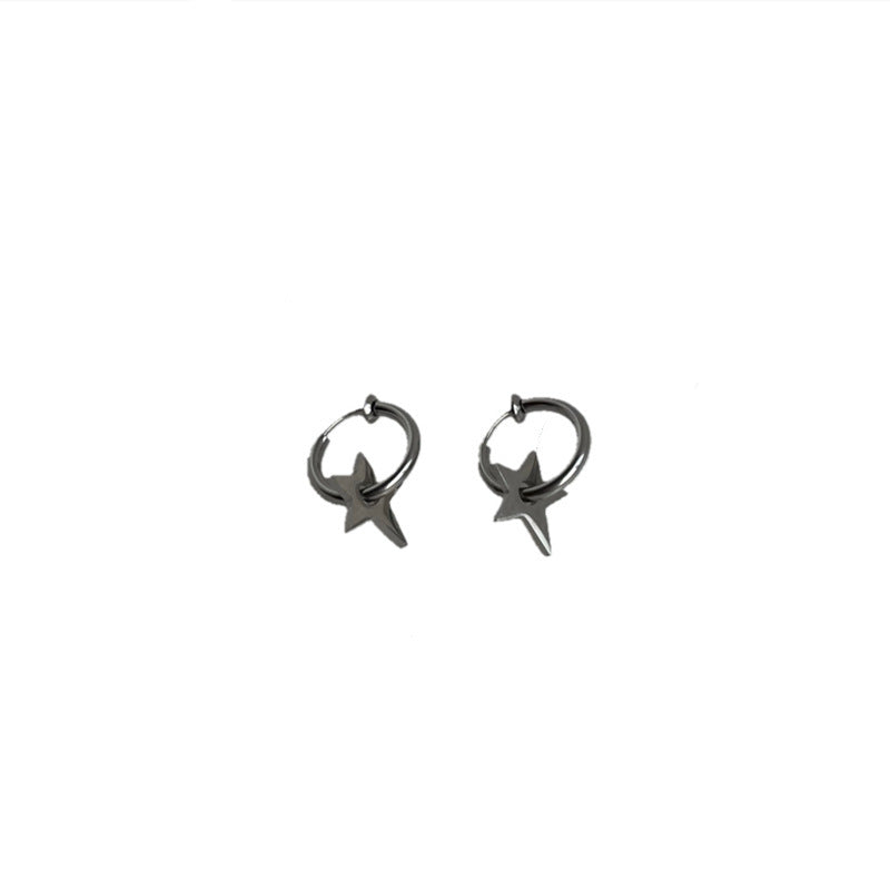 Special-interest Design Female Couple Hip Hop Earrings 47bc3be6 3280 4434 b968 0c4a4232cc80