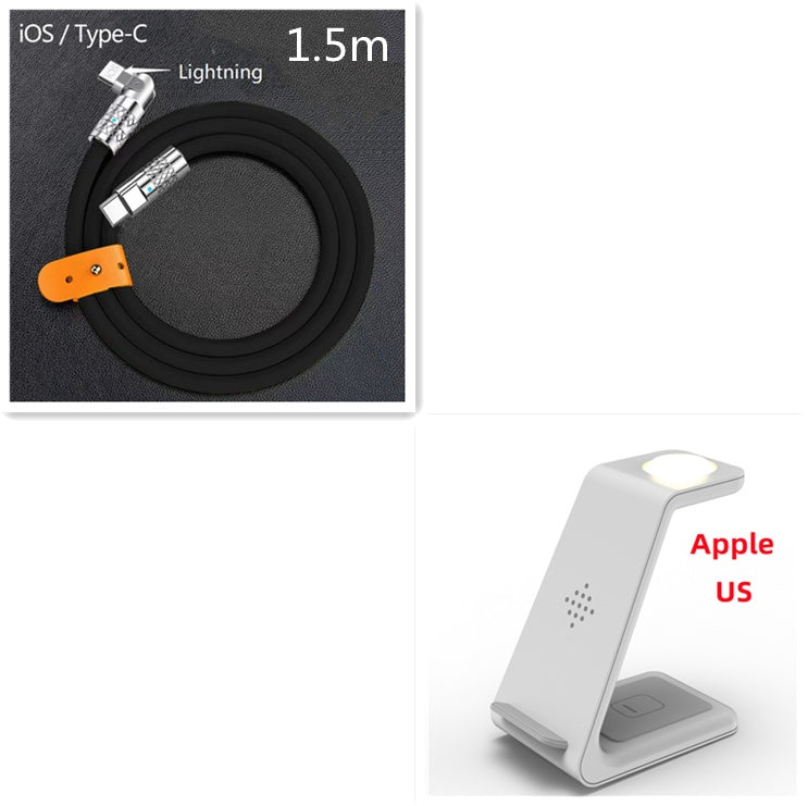 3 In 1 Fast Charging Station Wireless Charger Stand Wireless Quick Charge Dock For Phone Holder - 图片 29