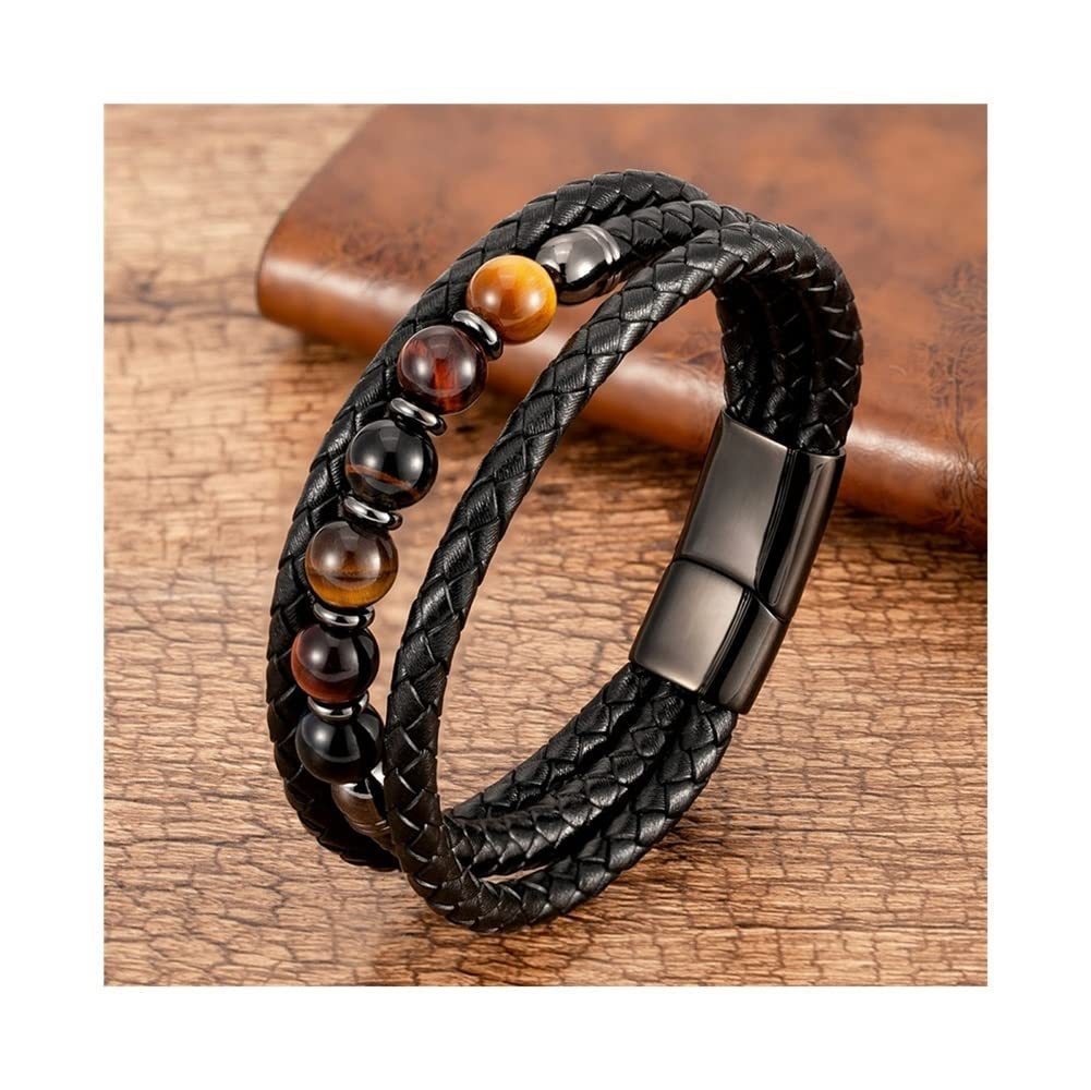 New Men's Three-layer Leather Bracelet 47c96756 0942 4621 bbc4 66e50a7a411c