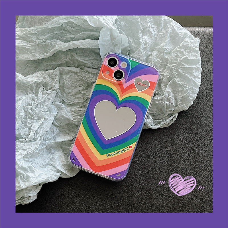Rainbow Love Mirror Silicone Phone Case 47cf14fc f837 4f0a 955d cf4277a519a9