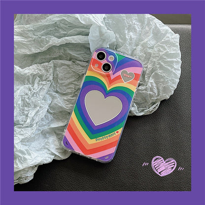 Rainbow Love Mirror Silicone Phone Case 47cf14fc f837 4f0a 955d cf4277a519a9