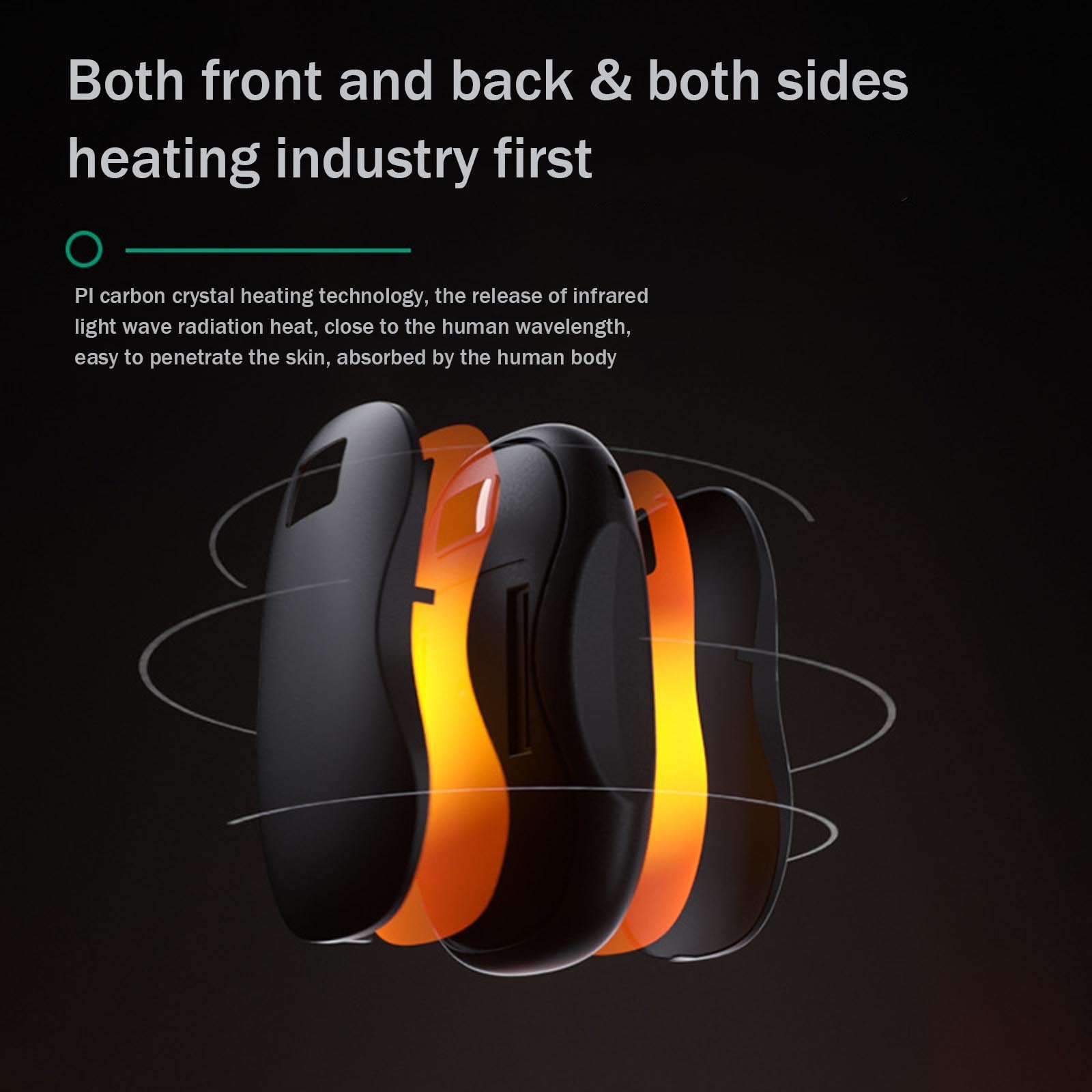 Electric Hand Warmer Reusable Warmer Hand Digital Display USB Rechargeable Power Bank For Winter Camping Hunting Outdoor - 图片 2