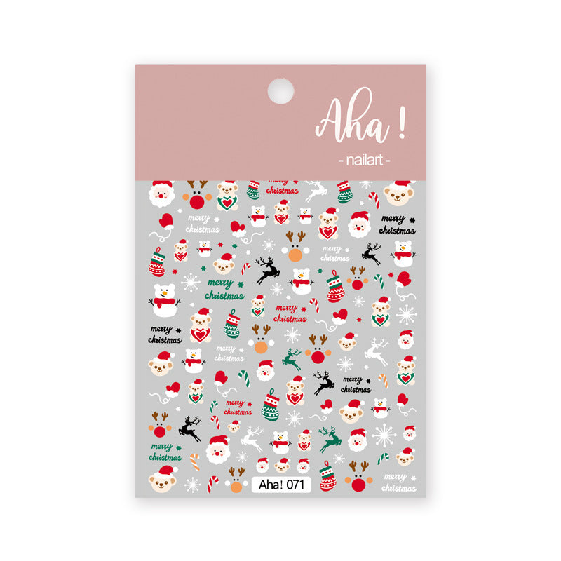 Nail Art Sticker Santa Claus Cartoon 480018c4 5a92 4ff3 b643 73f5da826aa6