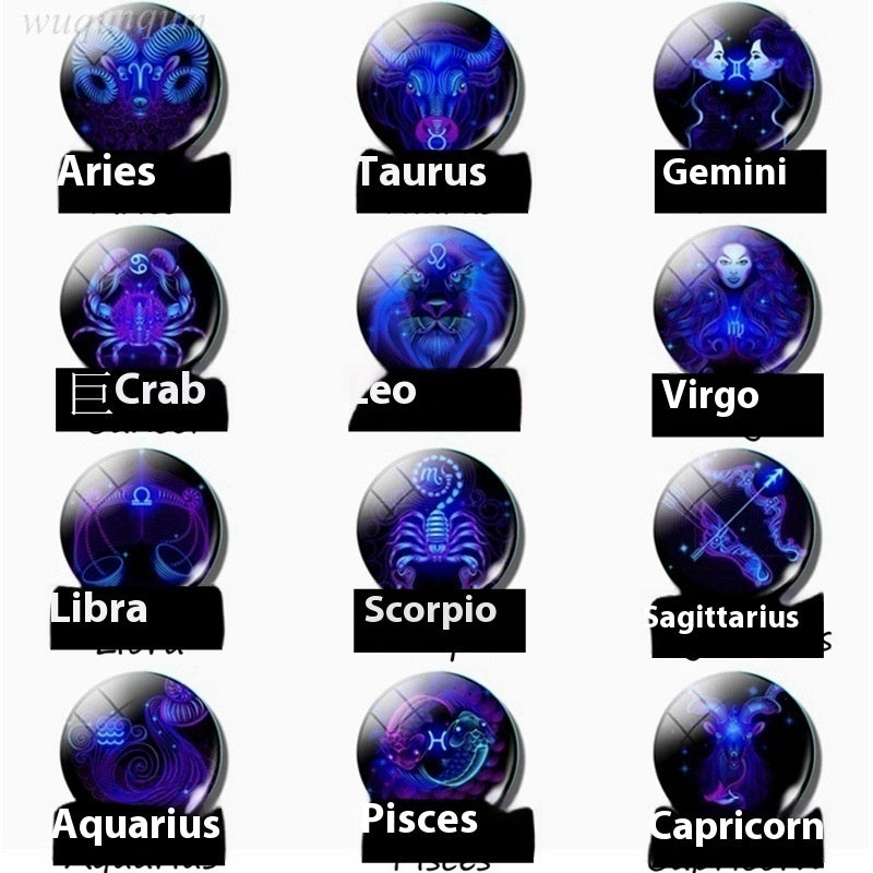 Blue Purple Glass Diamond Keychain Constellation Pendant 4800dde1 f409 495c 9f05 f76ddc82cb3d trans