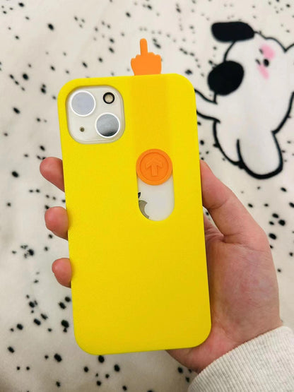 Funny Spoof 3D Printing Sliding Middle Finger Phone Case Toy 4802bec7 1b08 4faf b853 bcd4289a38a8
