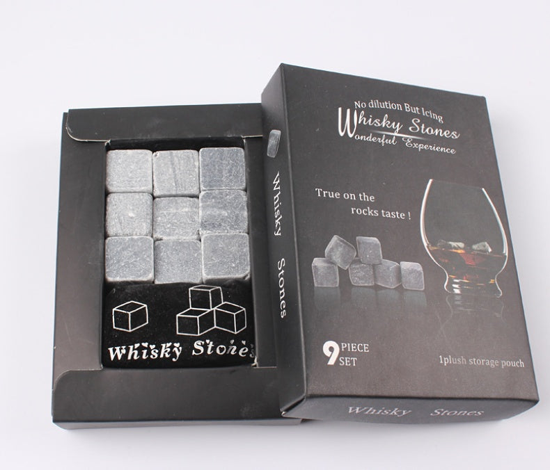 Whiskey ice wine stone gray marble icy stone 480601229665
