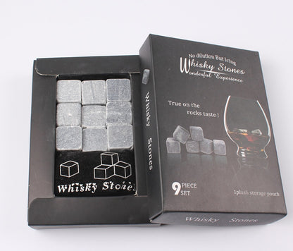 Whiskey ice wine stone gray marble icy stone 480601229665