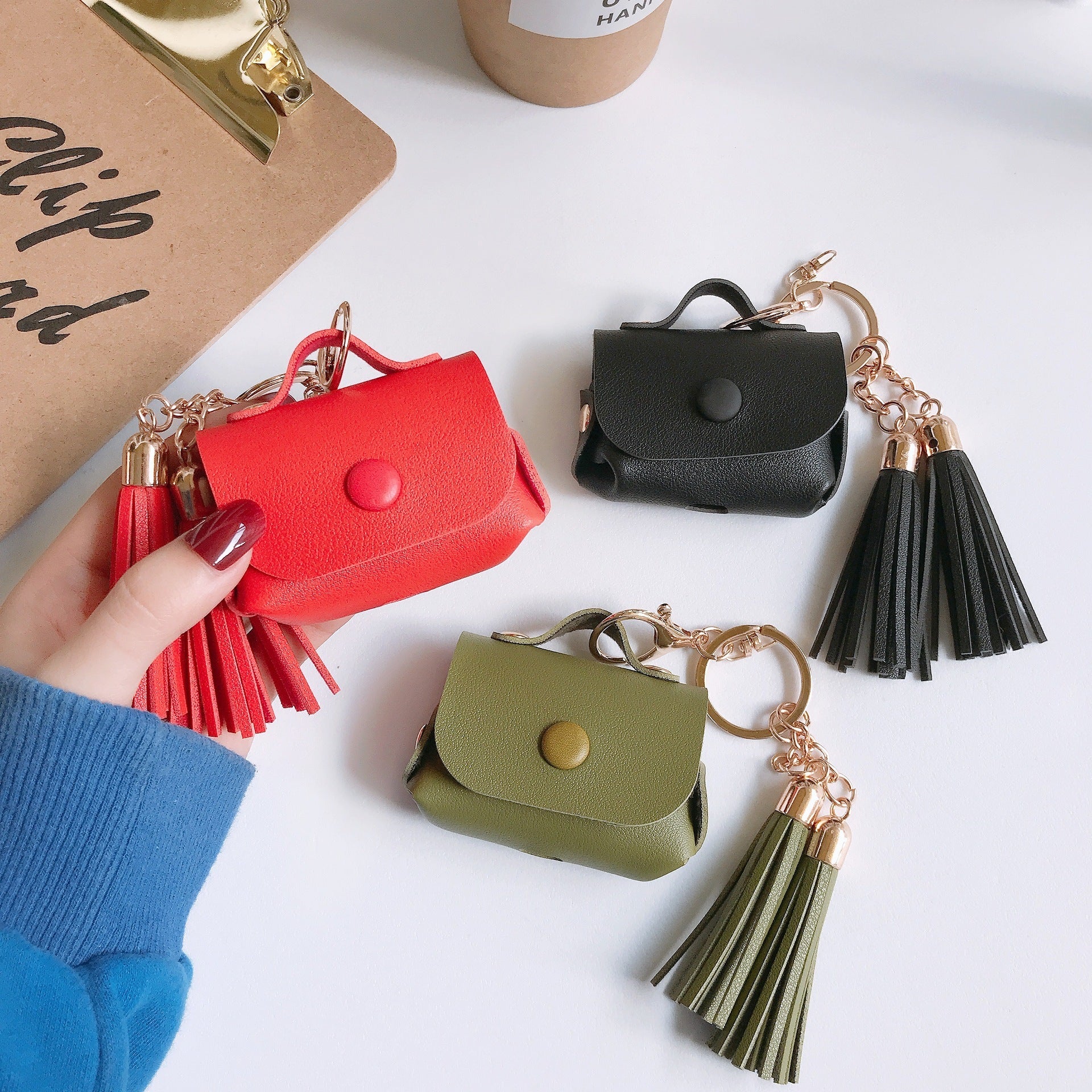 Compatible with Apple, Leather tassel Airpods Pro case 480ed0d2 1ffc 4983 b9dc 51f50cad1fd8