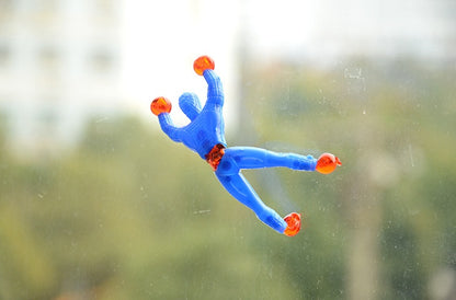 Small Sticky Man Climb On The Wall Children Toys Stick Man Bendy Toy Wall Climbing Man 4812616802142