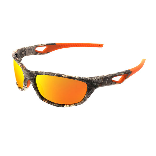 Europe and the United States camouflage sports riding glasses fishing polarized sunglasses color film polarized glasses 48141