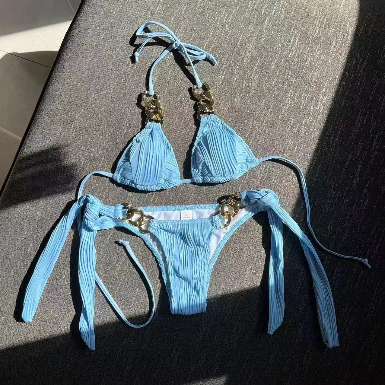 European And American Split Swimsuit Chain Bikini 48255173 61e7 448f 8184 9c38e61f062f