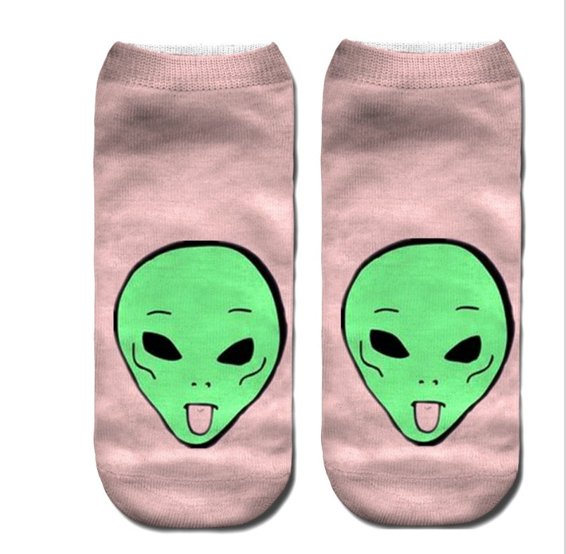 Popular Funny Unisex Short Socks 3D Cat Printed Anklet Socks Casual Socks 4827688518352