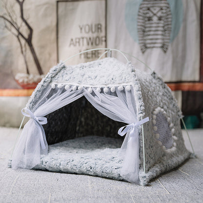 Semi-enclosed pet bed 482866617566