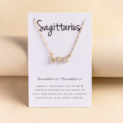 Explosive Diamond Twelve Constellation Necklace 482a50f7 aa45 4afc 9b37 a444df32a629
