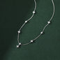 High-grade Four-leaf Flower 925 Sterling Silver Necklace Female 48522dfe b044 4111 9831 843822ecf7a6