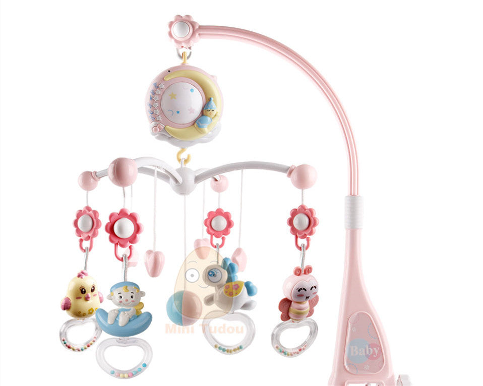 Baby Rattles Crib Mobiles Toy Holder Rotating Mobile Bed Bell Musical Box Projection Newborn Infant Baby Boy Toys 48567078757