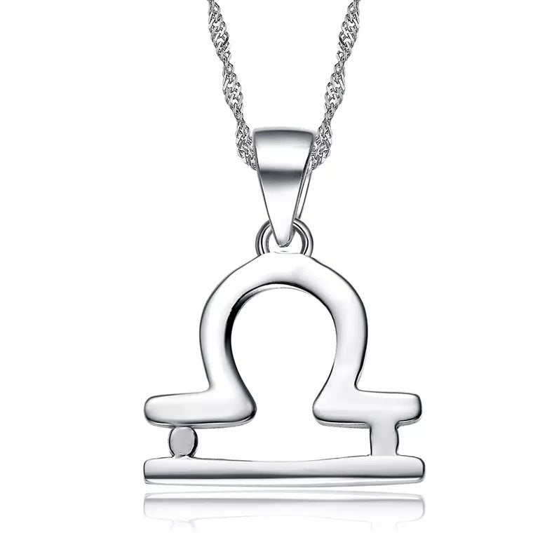 S925 Sterling Silver Twelve Constellation Pendant Fashion Simple 485698c2 0ebd 4ae5 8834 02d6eb4e5a1f