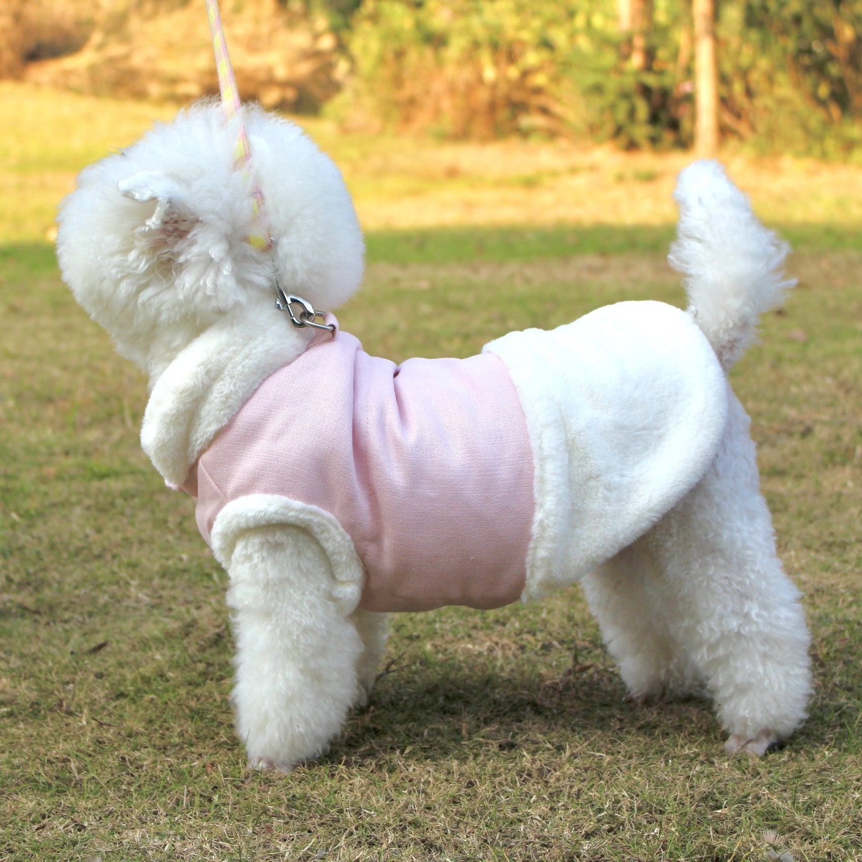 Pet Clothes Plush Warm Dog Vest Vest Style Dog Clothes Fur Collar Pet 4866085895758