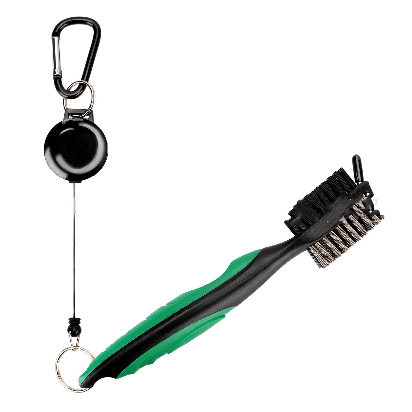 Double-sided brush for golf swing 4889056320747