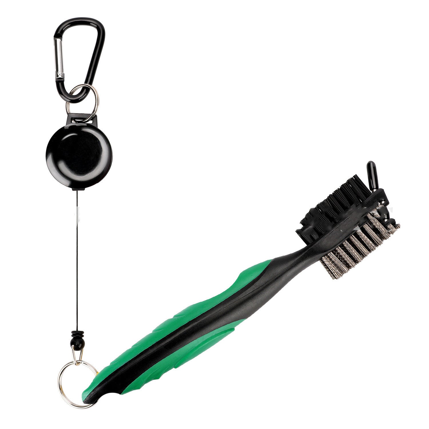 Double-sided brush for golf swing 4889056320747