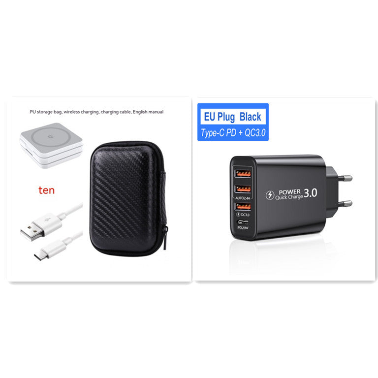 Folding Three-in-one Wireless Charger Portable Magnetic Suction - 图片 17