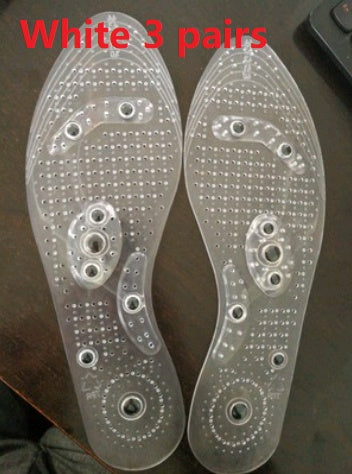 Magnet Magnetic Plus Elastomer Transparent Silicone Massage Insole Health Massage Insole Magnetic Therapy Anti-fatigue 489822