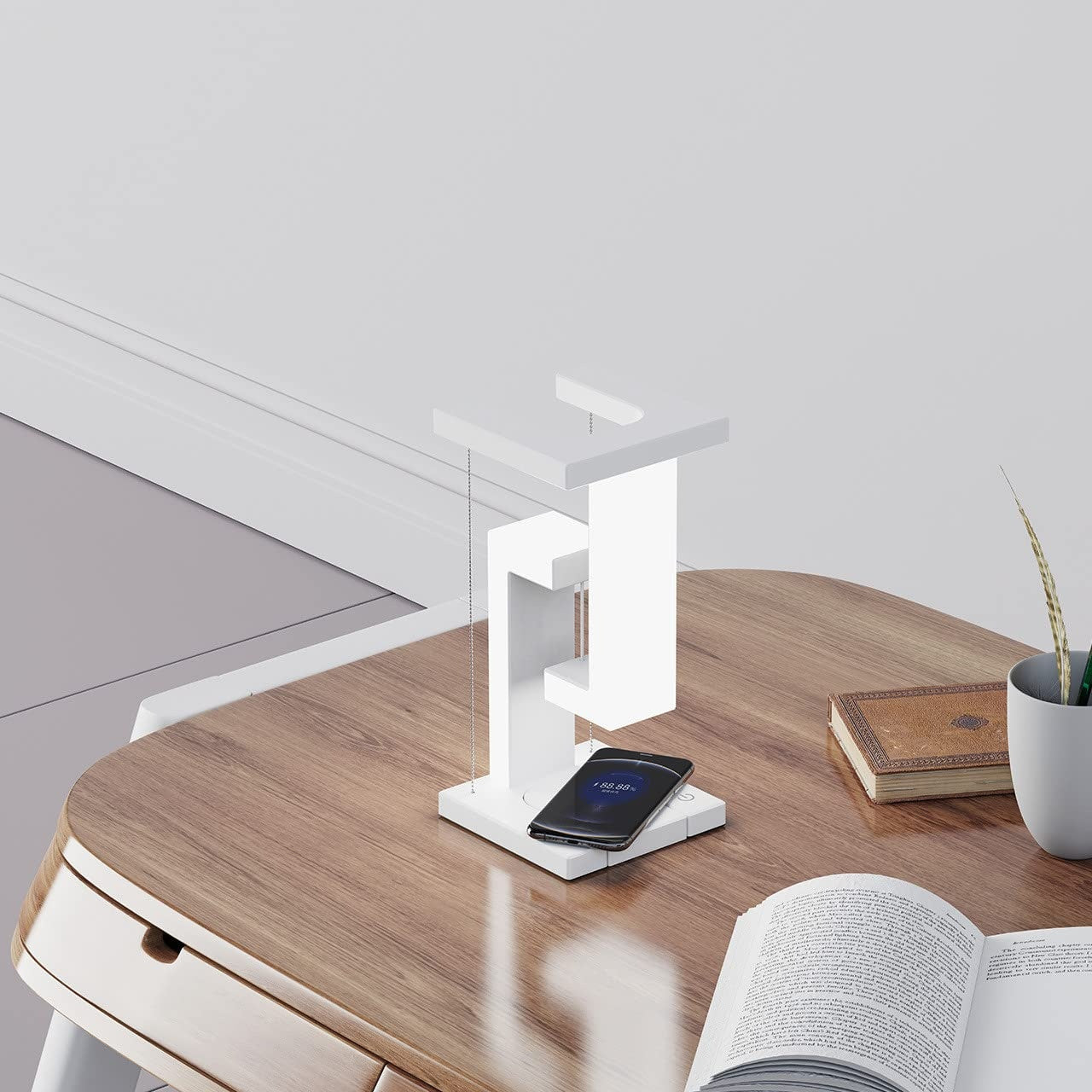 Creative Smartphone Wireless Charging Suspension Table Lamp Balance Lamp Floating For Home Bedroom 489d63d4 563b 41f0 a95b 33