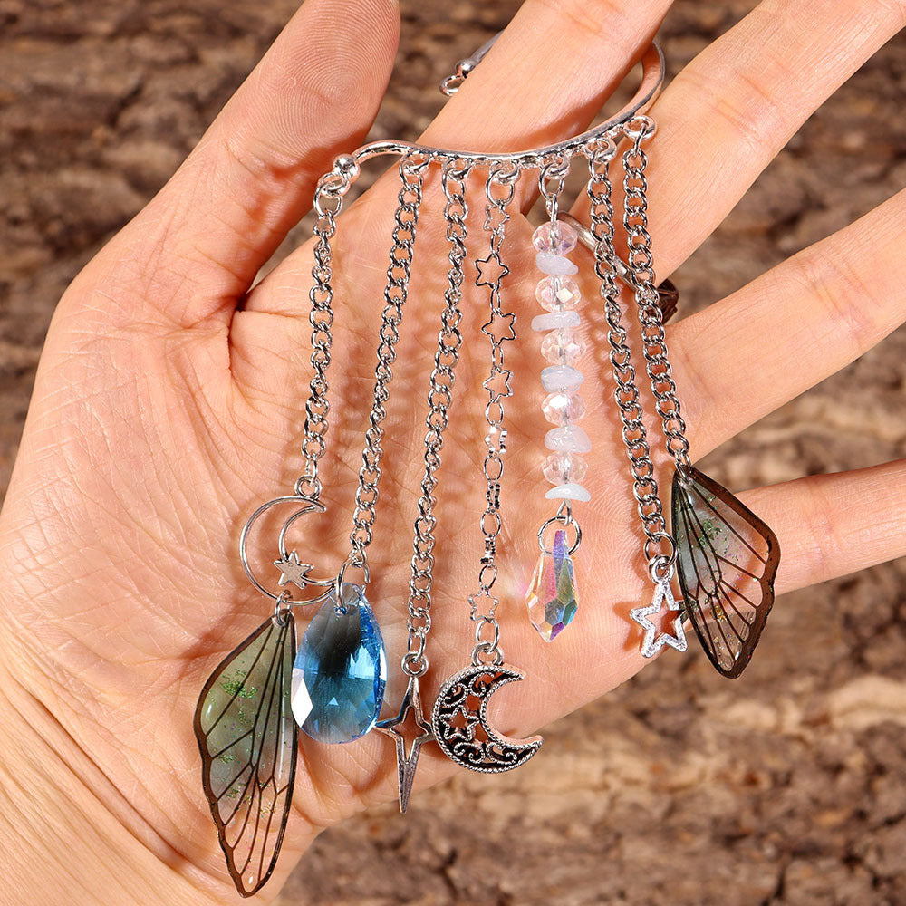 Natural Crystal Gravel Silver Ear Hook Handmade Earrings 48a3b1f0 33ff 4305 8678 94a213cb308e