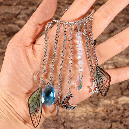 Natural Crystal Gravel Silver Ear Hook Handmade Earrings 48a3b1f0 33ff 4305 8678 94a213cb308e
