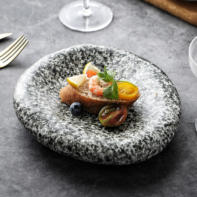 Irregular Ceramic Plate Japanese Creative Dinner Plate 48b4dea8 45ce 4ebf 8c91 02a64847fc0c