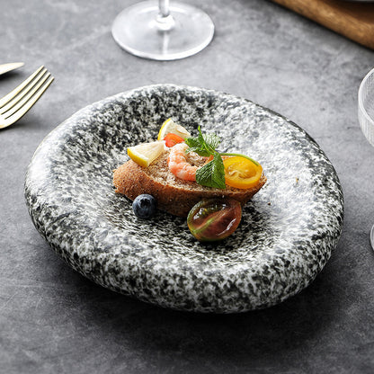 Irregular Ceramic Plate Japanese Creative Dinner Plate 48b4dea8 45ce 4ebf 8c91 02a64847fc0c