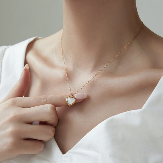 Simple Personality Red Agate Necklace Women Heart Shape 48cfddd1 c998 4ed4 b03d 8f087135b231