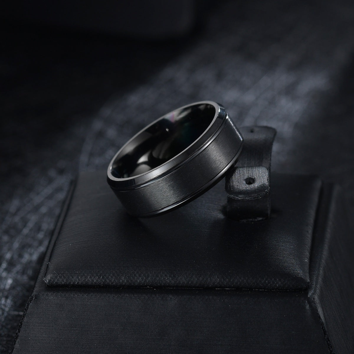 Matte Double Beveled Simple Men's Ring 48e8d62f c69a 451a bff8 2928e2b0352d