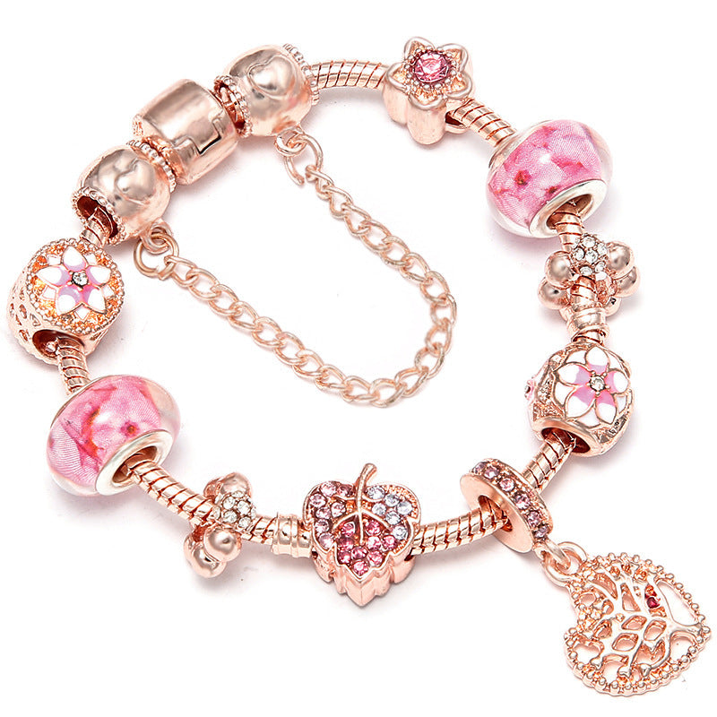 Rose Series Princess Crown Pendant Lady Bracelet 48f8cb59 b51a 419b 99d2 65b10a9ce715