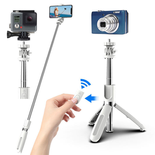 Compatible with Apple, Bluetooth selfie stick mini remote control high-end tripod - 图片 1