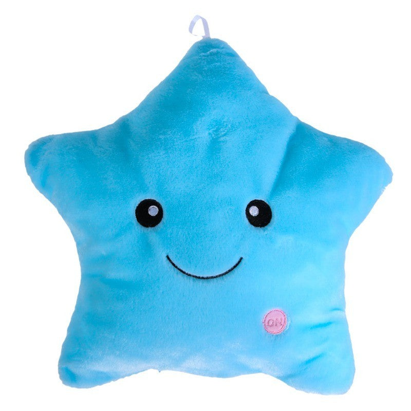 34CM Unique Toy Luminous Pillow Vivid Star Design LED Light Colorful Cushion Stars Plush Pillow Toys Gift For Kids Children Girl - HD Wireless Product #4