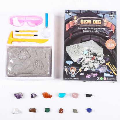 Gem Dig Kit Dig Up 17 Gems STEM Science &amp Educational Toys Make Great Kids Activities 490f864b 323a 469e 93c0 0afdd3965c45
