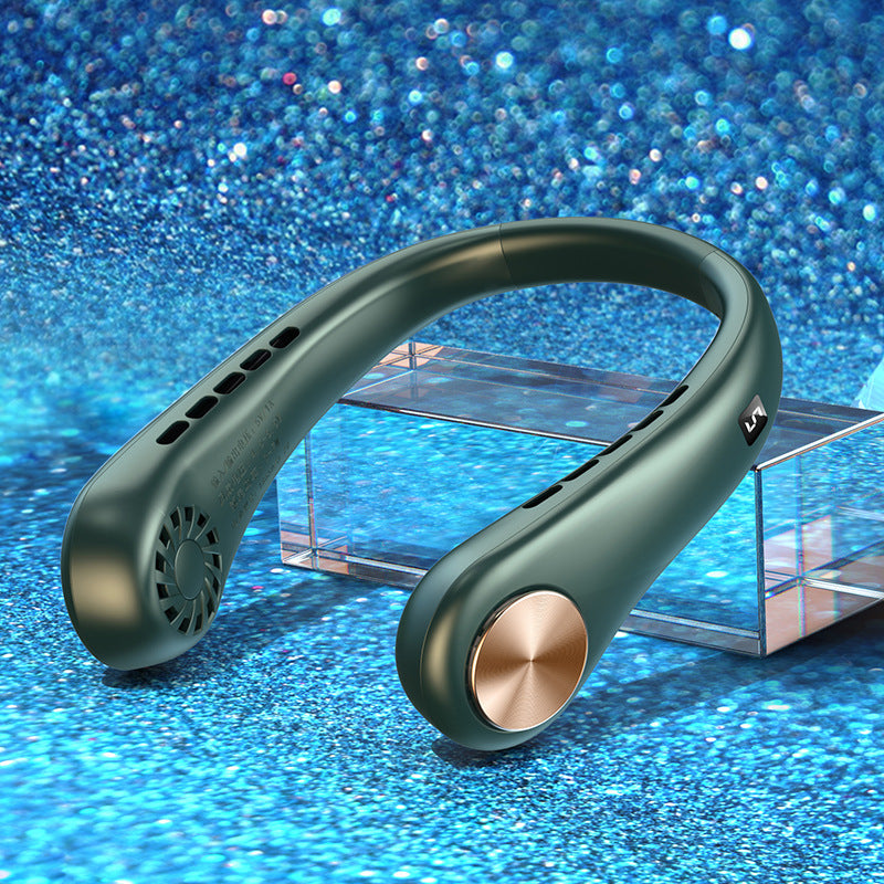 New Mini Neck Fan Portable Bladeless Hanging Neck Rechargeable Air Cooler Mini Summer Sports Fans 4916b4b0 3ec3 4334 b984 29b