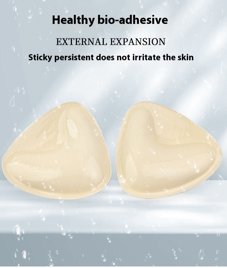 Double Sided Adhesive Sticky Bra Inserts Push Up Thick Sponge Breast Lift Pads Women Swimsuit Bikini Cup Enhancer
