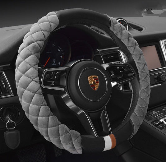 Universal Car Steering Wheel Cover Winter Decoration Cute 38cm Plush Footprint Auto Automobile Vehicle Steering Wheel Protect