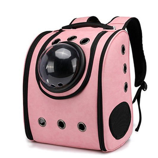 Leather pet carry backpack capsule 4925915103088