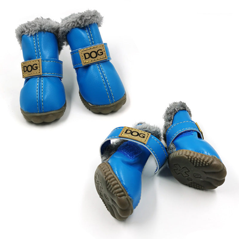 Dog Thick Snow Boots Keep Warm Teddy Autumn And Winter VIP Shoes 492f17af b755 4d48 9d95 292d043ac05f