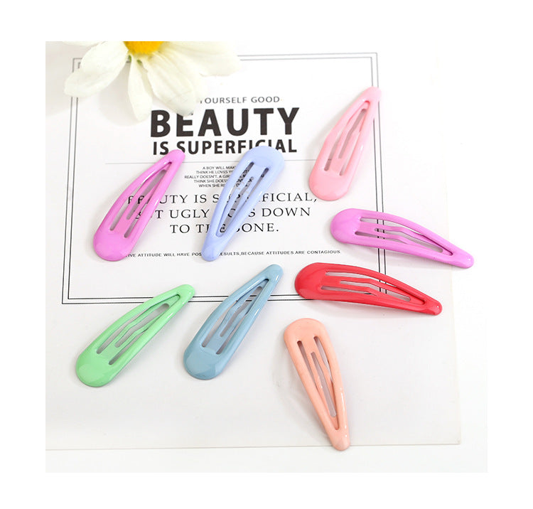 Drops of oil colored bangs hair clips