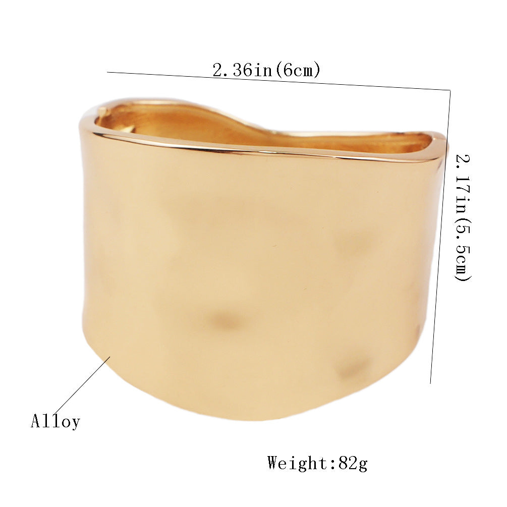 New popular simple and exaggerated wide side bracelet 4935018235682