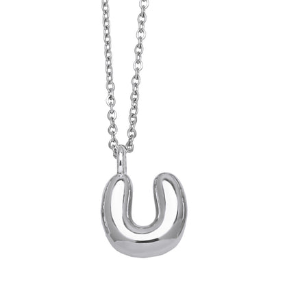 Copper Plated Gold 26 English Letters Pendant Necklace Niche Personality Clavicle Chain 493ca7fc a089 4a44 b727 09209418720a