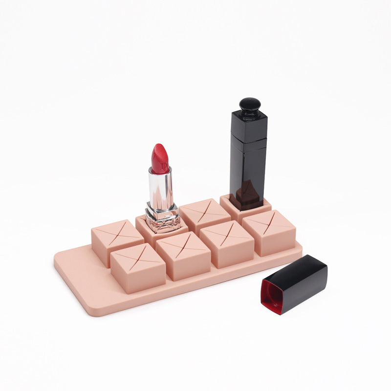 Creative Cosmetic Chocolate Lipstick Makeup Organizer Makeup Storage Box Container Nail Casket Holder Desktop Sundry Storage 